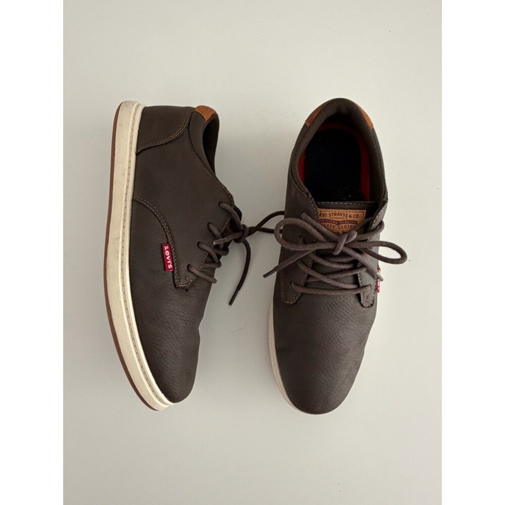 Levi's Men's Brown Synthetic Comfort Sneakers Lace Up US 9 EU 42 Casual Shoes